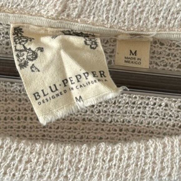 BLU PEPPER - DESIGNED IN CALIFORNIA TIE-DYE SLEEVE KNIT TOP SIZE MEDIUM - Picture 7 of 11